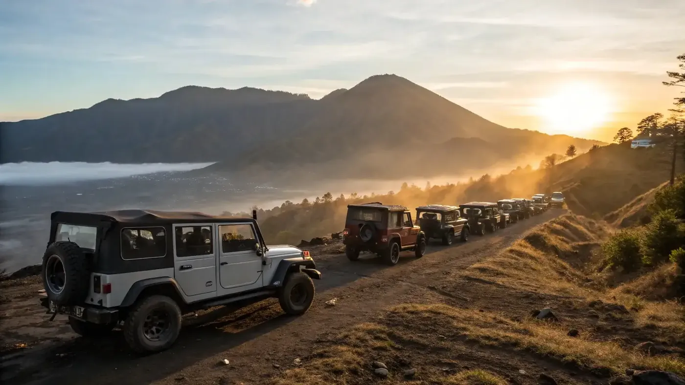 巴杜火山日出行山套票